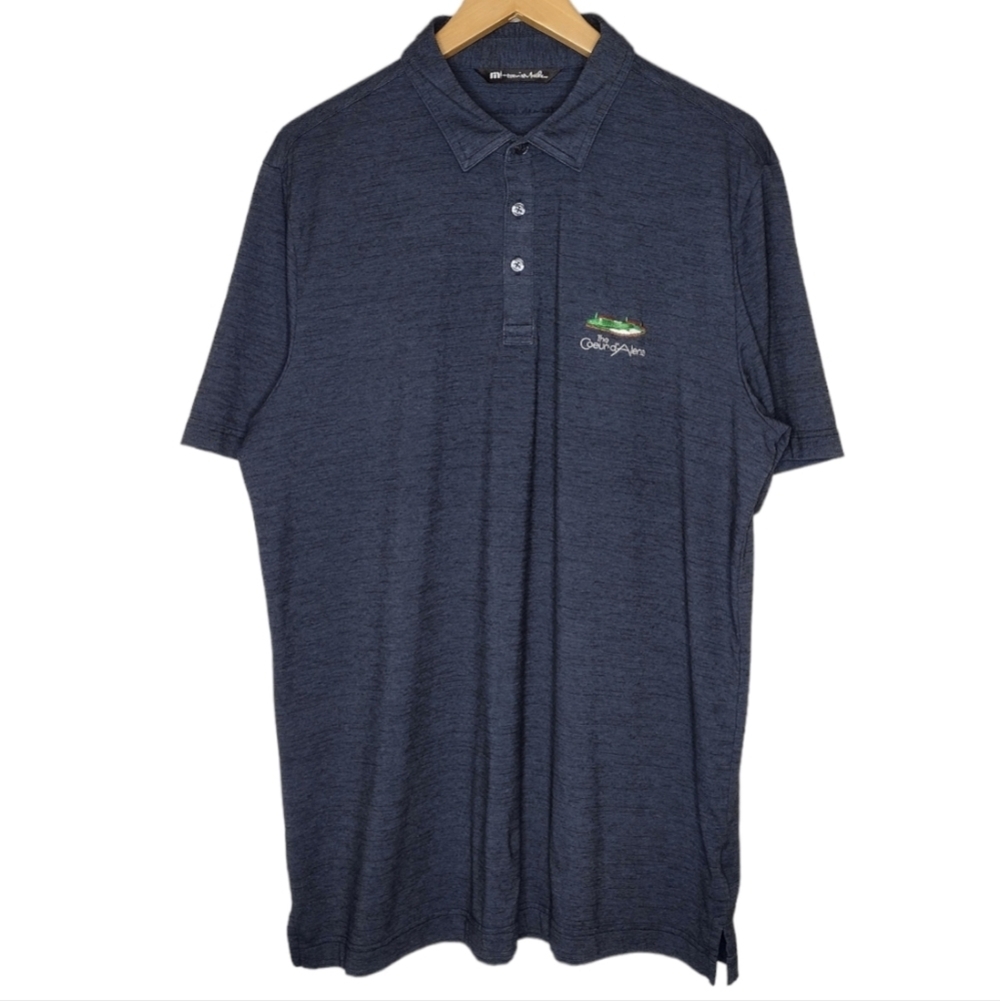 Travis Mathew Men's Collared Athletic Golf Polo Short Sleeve Shirt Size L